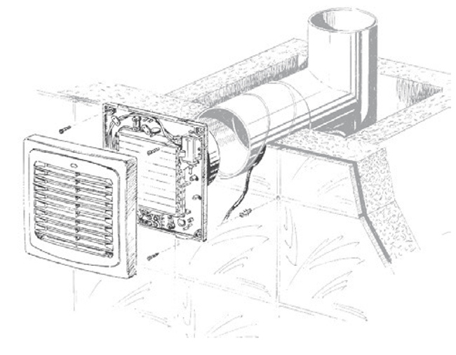 Настенная установка вентилятора Блауберг фото
