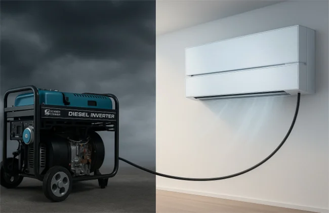 Робота кондиціонера від генератора фото 2