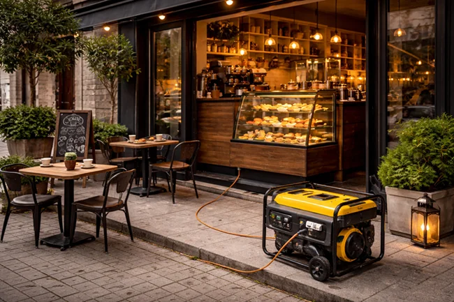 Кондиціонер в кав'ярні від генератора фото 12