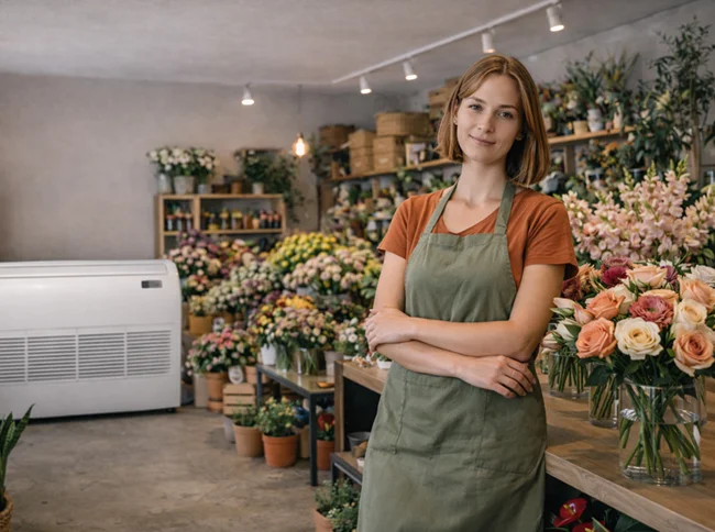Підлогово-стельовий кондиціонер Аеростар купити для квіткового магазину фото 1