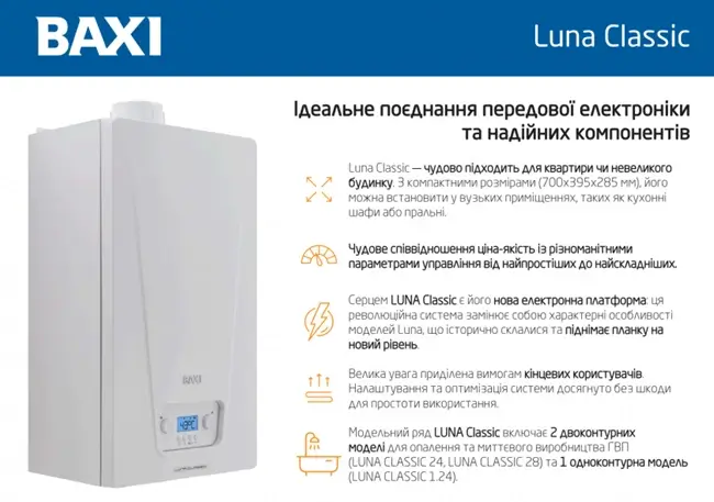 Baxi Luna Classic 24 INT A Luna Classic 24 INT A фото