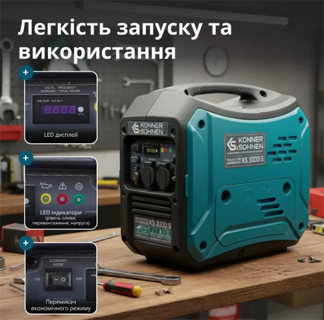 Генератор інвертор Konner&Sohnen Генератор інвертор Konner&Sohnen фото 2