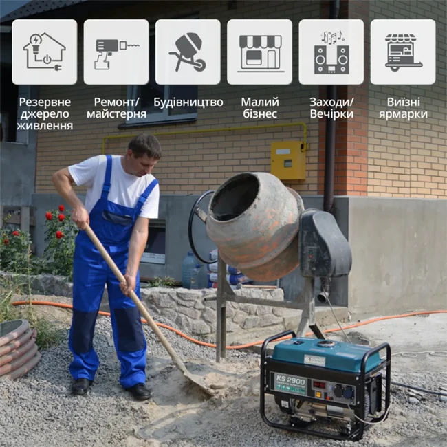 Бензиновий генератор Konner&Sohnen купити Бензиновий генератор Konner&Sohnen купити фото 1