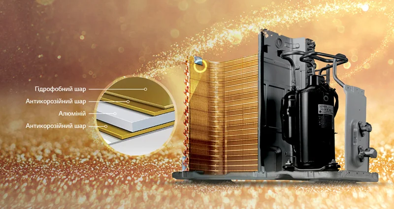 Теплообменник наружного блока LG Теплообменник наружного блока LG фото 1