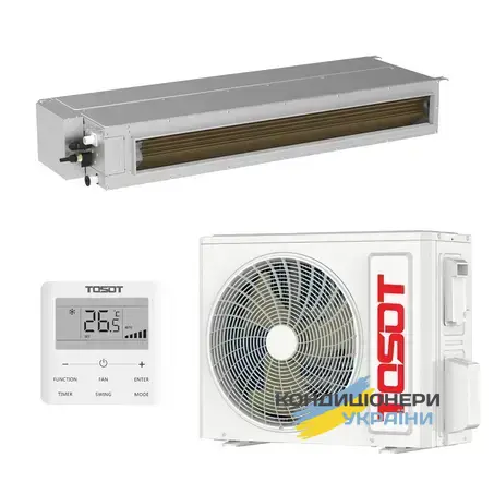 Канальный кондиционер Tosot TUD100PHS1/A-S/TUD100W1/NhA-X - Фото 1