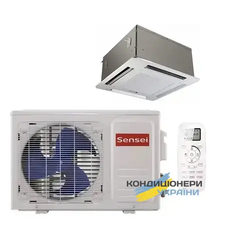 Касетний кондиціонер Sensei SCC-18HSI Inverter R32 - Фото 1
