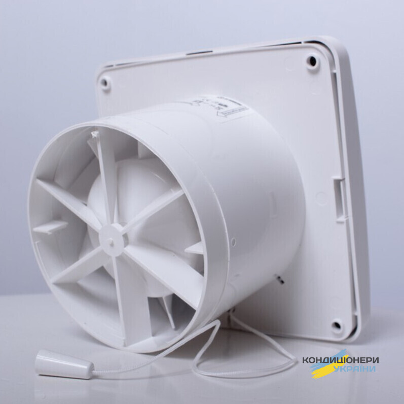 Вытяжной вентилятор Blauberg 100 Aero SH с датчиком влажности и шнуром - Фото 3