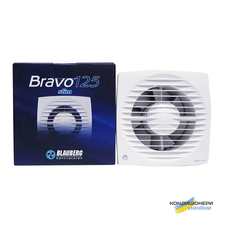 Вытяжной вентилятор Blauberg 125 Bravo ST с таймером и шнурковым выключателем - Фото 3