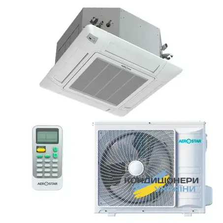 Касетний кондиціонер Aerostar LC AER-36C-R32-IU / AER-24-R32-OU Deep Cool 7 квт - Фото 1