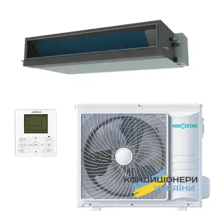 Канальний кондиціонер Aerostar LC AER-18D-R32-IU / AER-12-R32-OU Deep Cool 3,5 квт - Фото 1