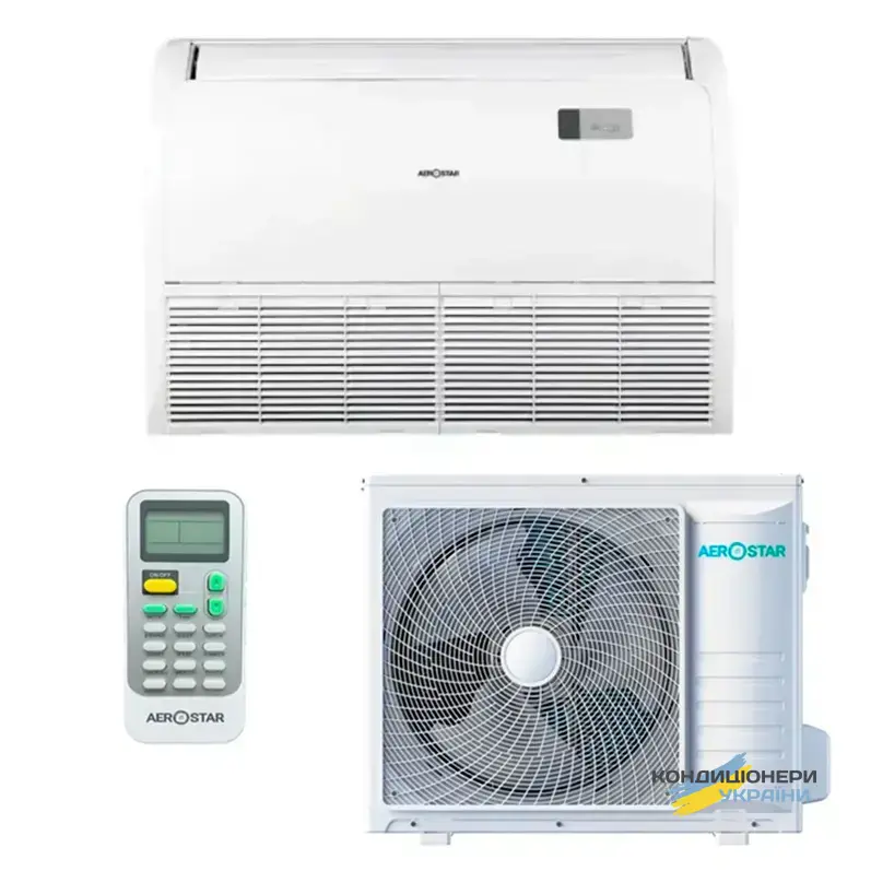 Підлогово-стельовий кондиціонер Aerostar LC AER-36CF-R32-IU / AER-24-R32-OU Deep Cool 7 квт - Фото 1