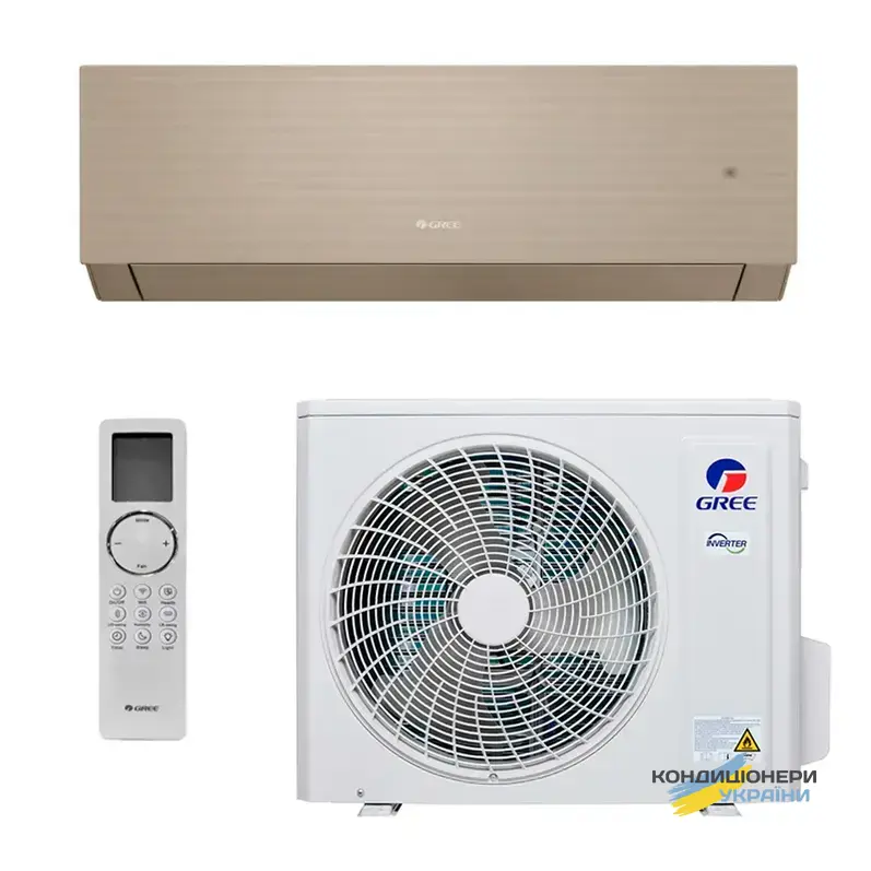 Кондиціонер тепловий насос Gree GWH18AUDXD-K6DNA1A Clivia Gold - Фото 1