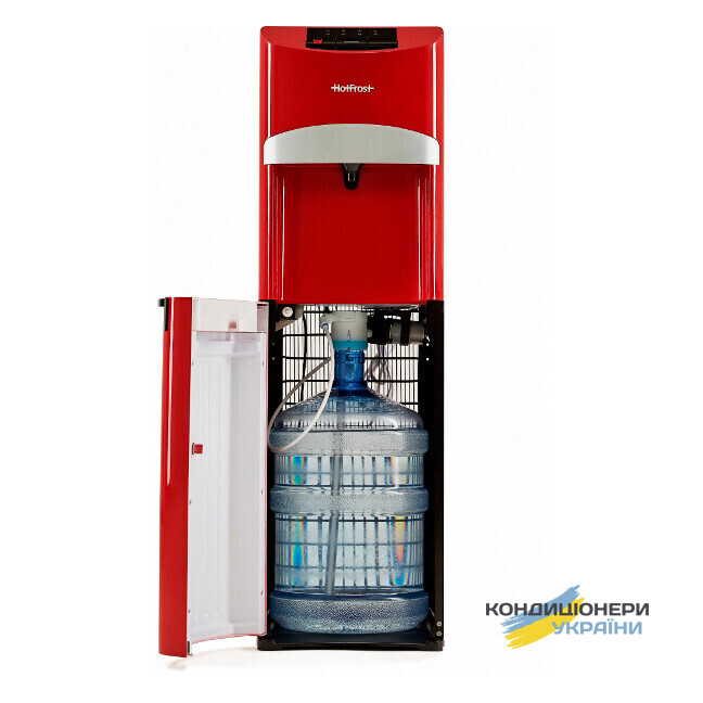 Напольный кулер для воды HotFrost 45A Red с компрессорным охлаждением - Фото 4