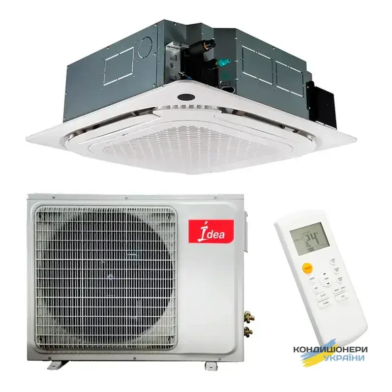 Кассетный кондиционер Idea ICD1-36HRFN8-QR / IOD30U-36HFN8-QW Inverter R32 - Фото 1
