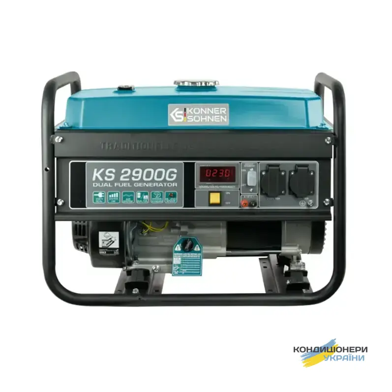 Генератор газ бензин Konner&Sohnen KS 2900G 2,5 квт двохпаливний - Фото 1