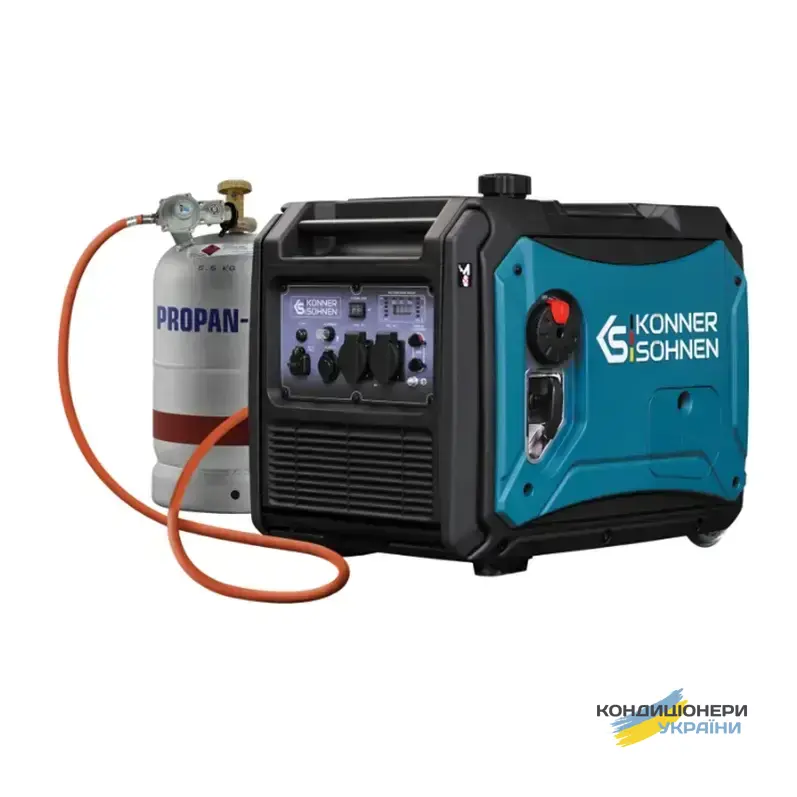 Інверторний генератор газ бензин Konner&Sohnen KS 4000iEG S 4 квт - Фото 1