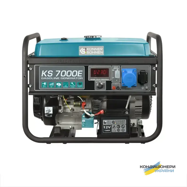 Бензиновий генератор Konner&Sohnen KS 7000E 5 квт - Фото 1
