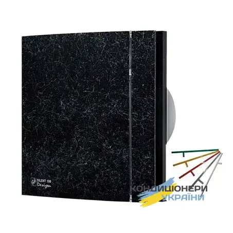 Вытяжной вентилятор Soler&Palau Silent-100 CZ Marble Black Design 4С - Фото 1