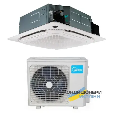 Кассетный кондиционер Midea MCD1-24HRFNX-QR/MOU1-24HDN1-QW inverter R410A - Фото 1