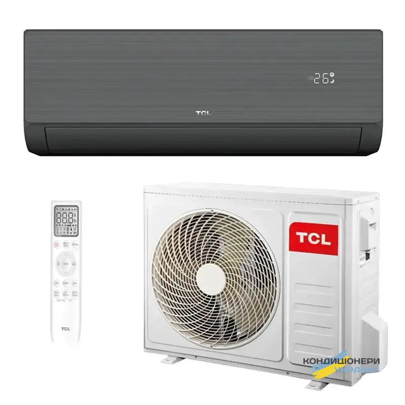 Кондиционер тепловой насос TCL TAC-24CHSD/ZG41IHB SaveIN Black HeatPump R32 WI-FI до 70 м2 - Фото 1